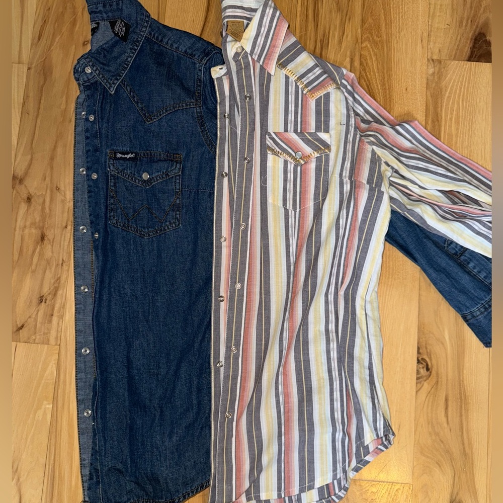 Lot- Wrangler Button Ups